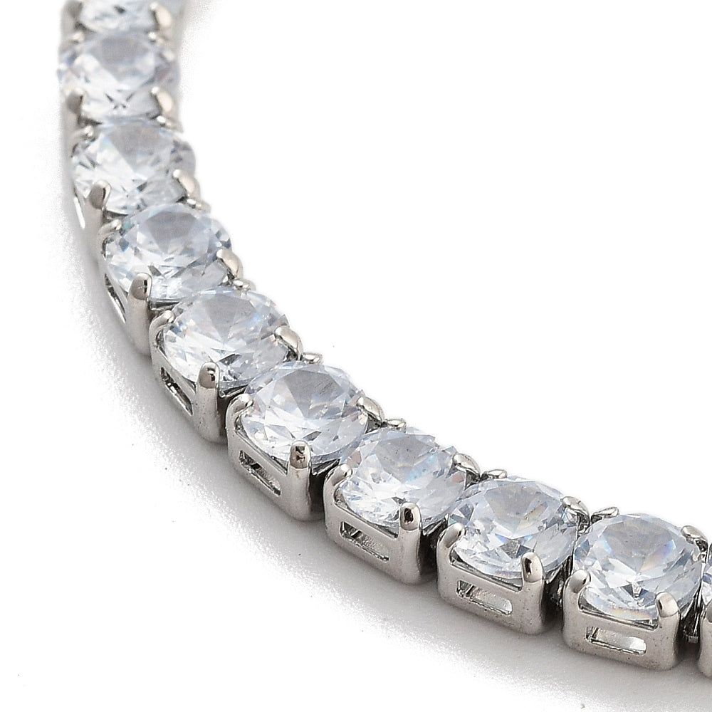 Taniya Tennis Bracelet | Silver