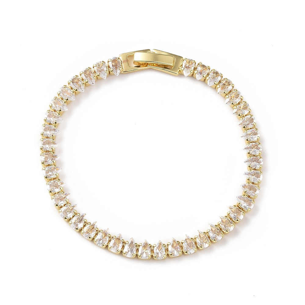 Tyra Tennis Bracelet | Gold