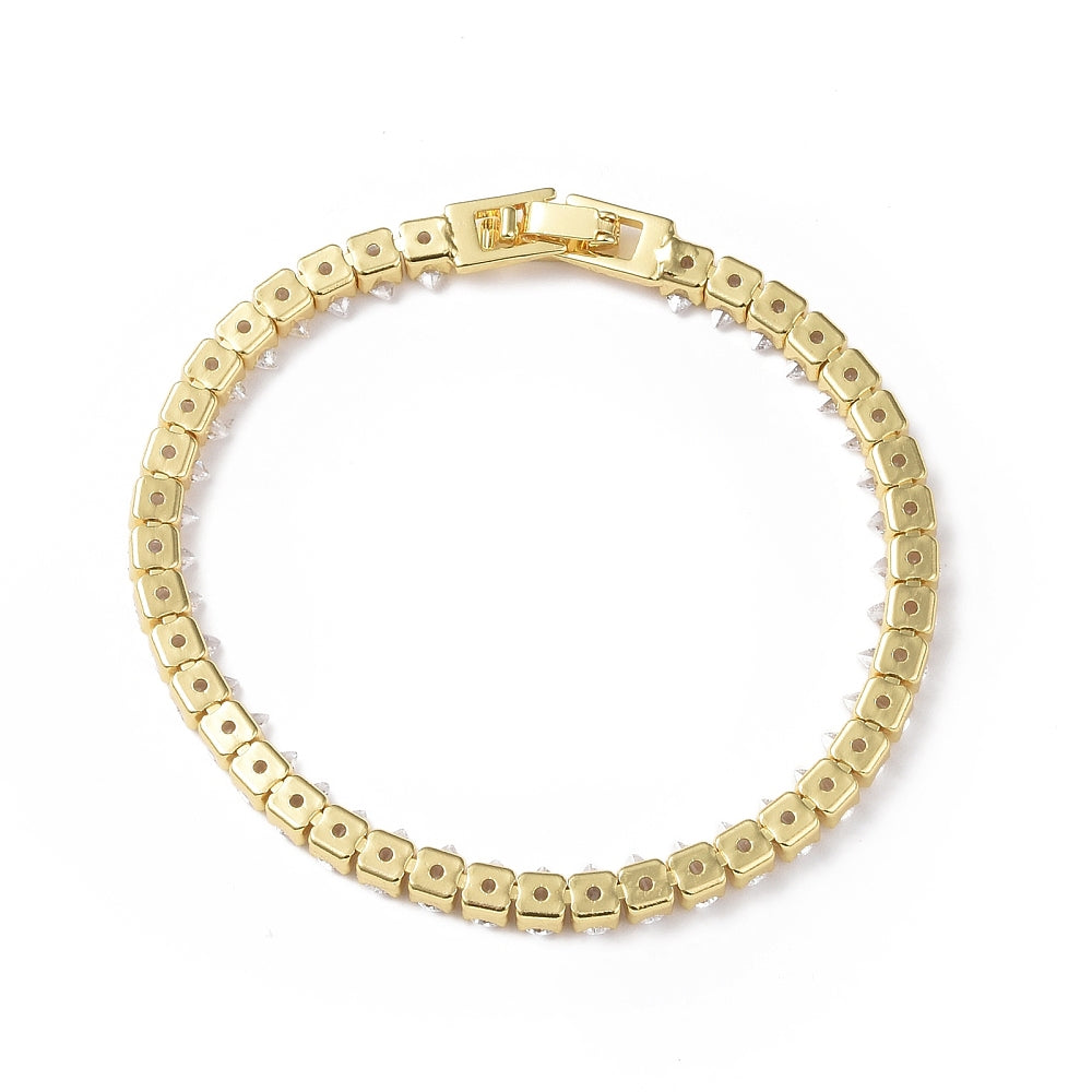 Tyra Tennis Bracelet | Gold