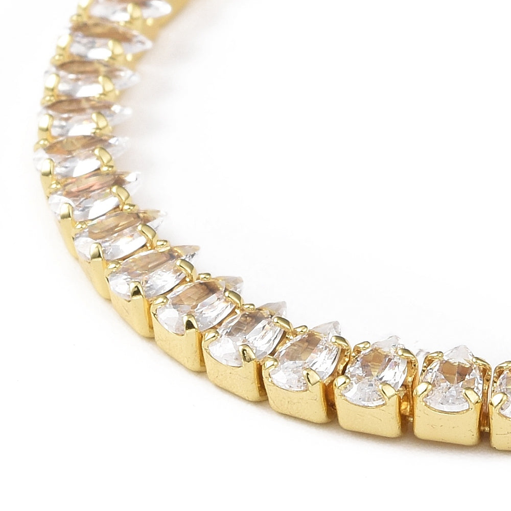 Tyra Tennis Bracelet | Gold