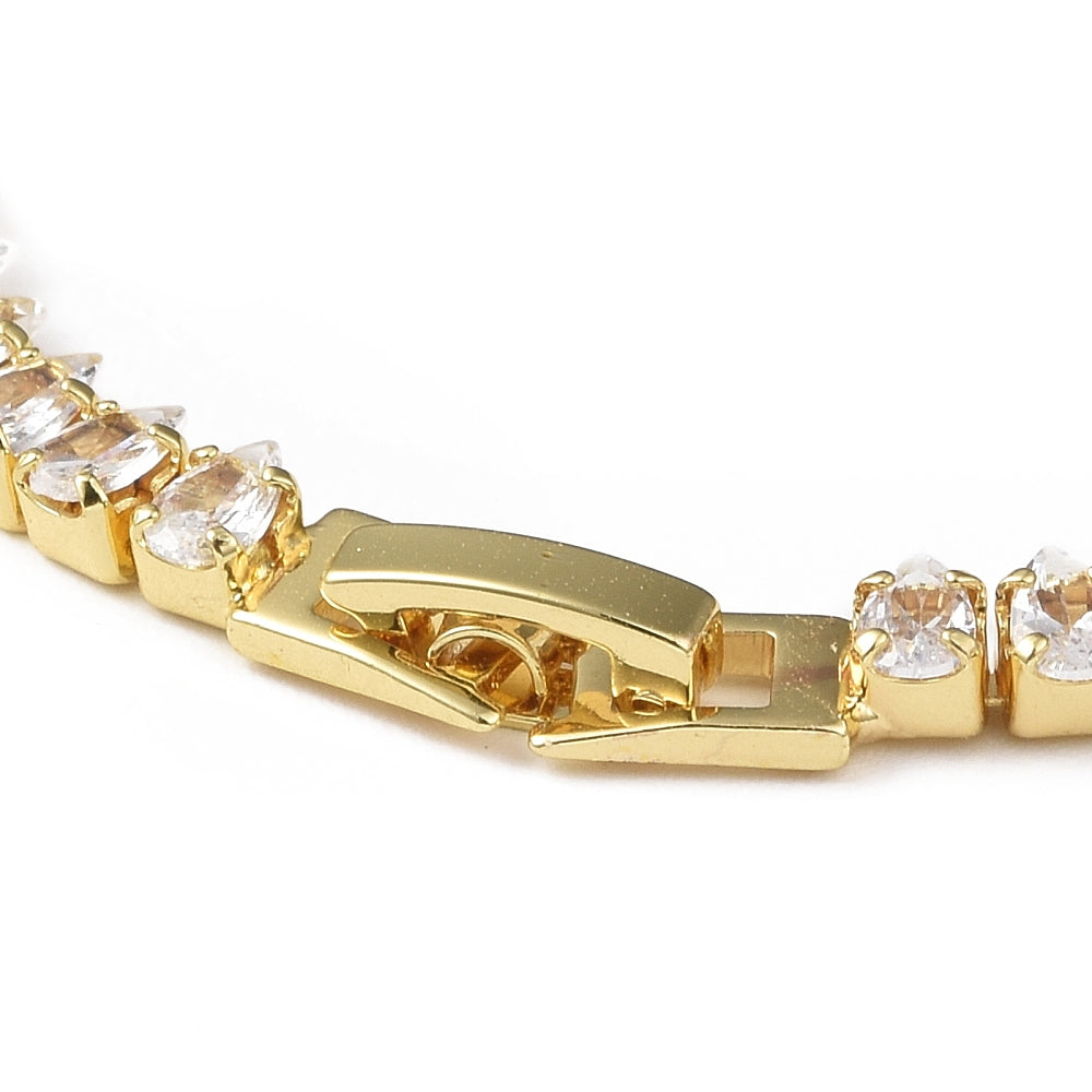 Tyra Tennis Bracelet | Gold