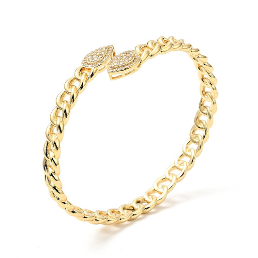 Aphrodite Open Cuff Bracelet | Gold