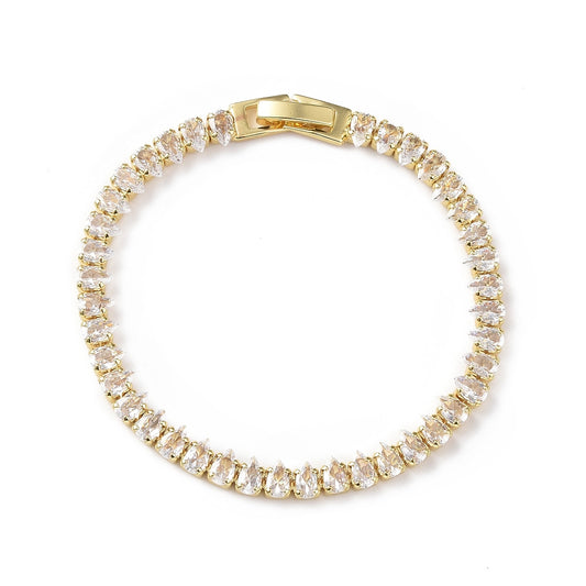 Tyra Tennis Bracelet | Gold