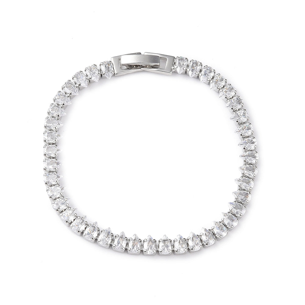 Tyra Tennis Bracelet | Silver