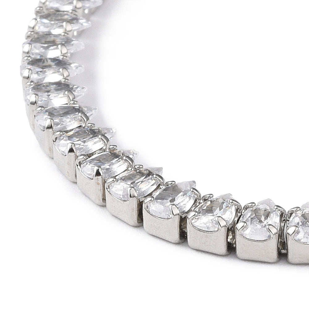 Tyra Tennis Bracelet | Silver