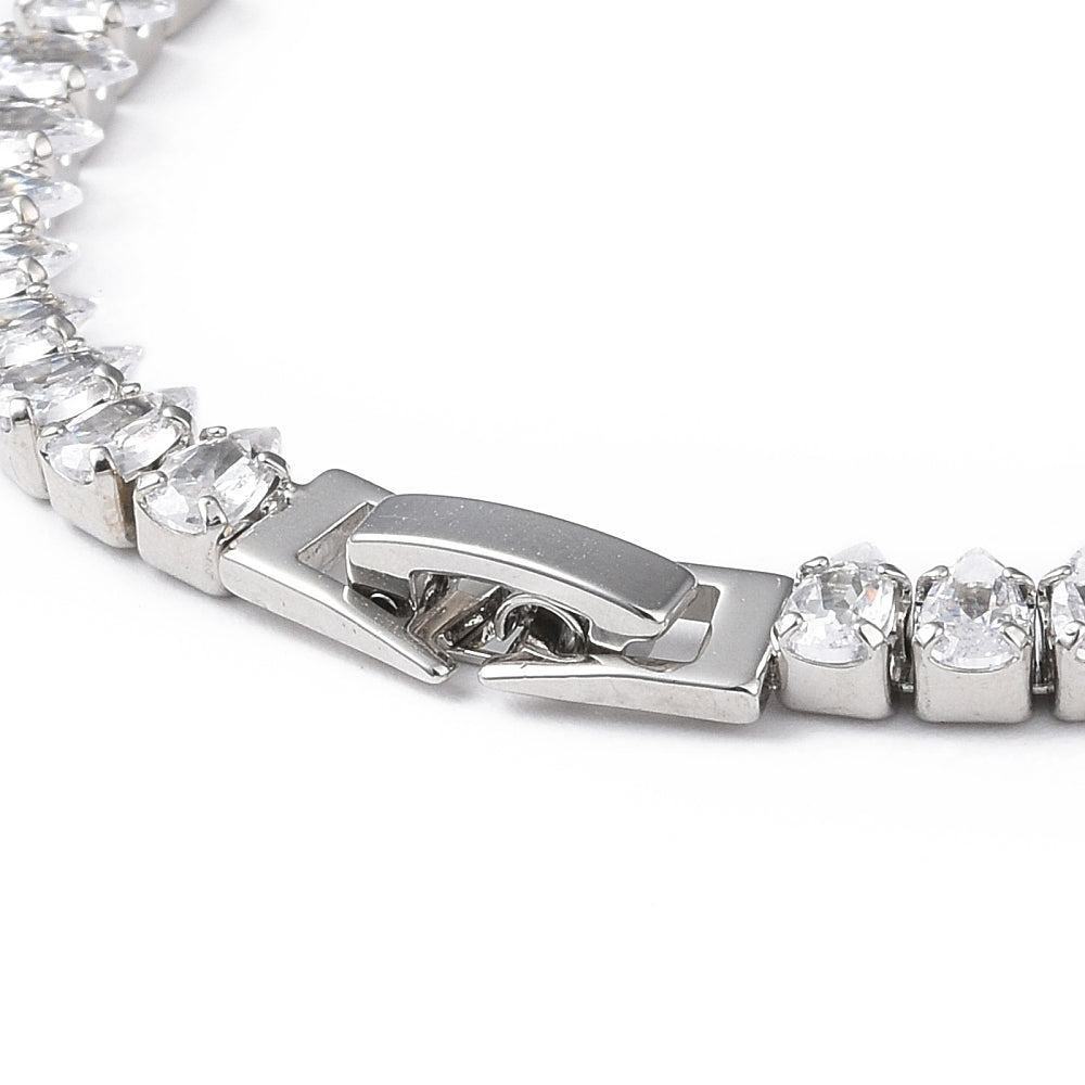 Tyra Tennis Bracelet | Silver