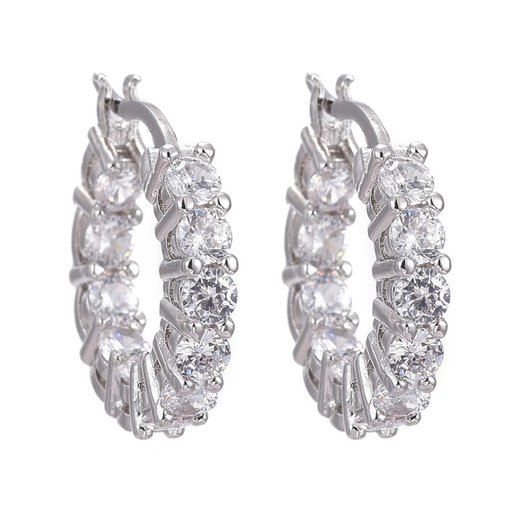 Raye Huggie Earrings | Silver